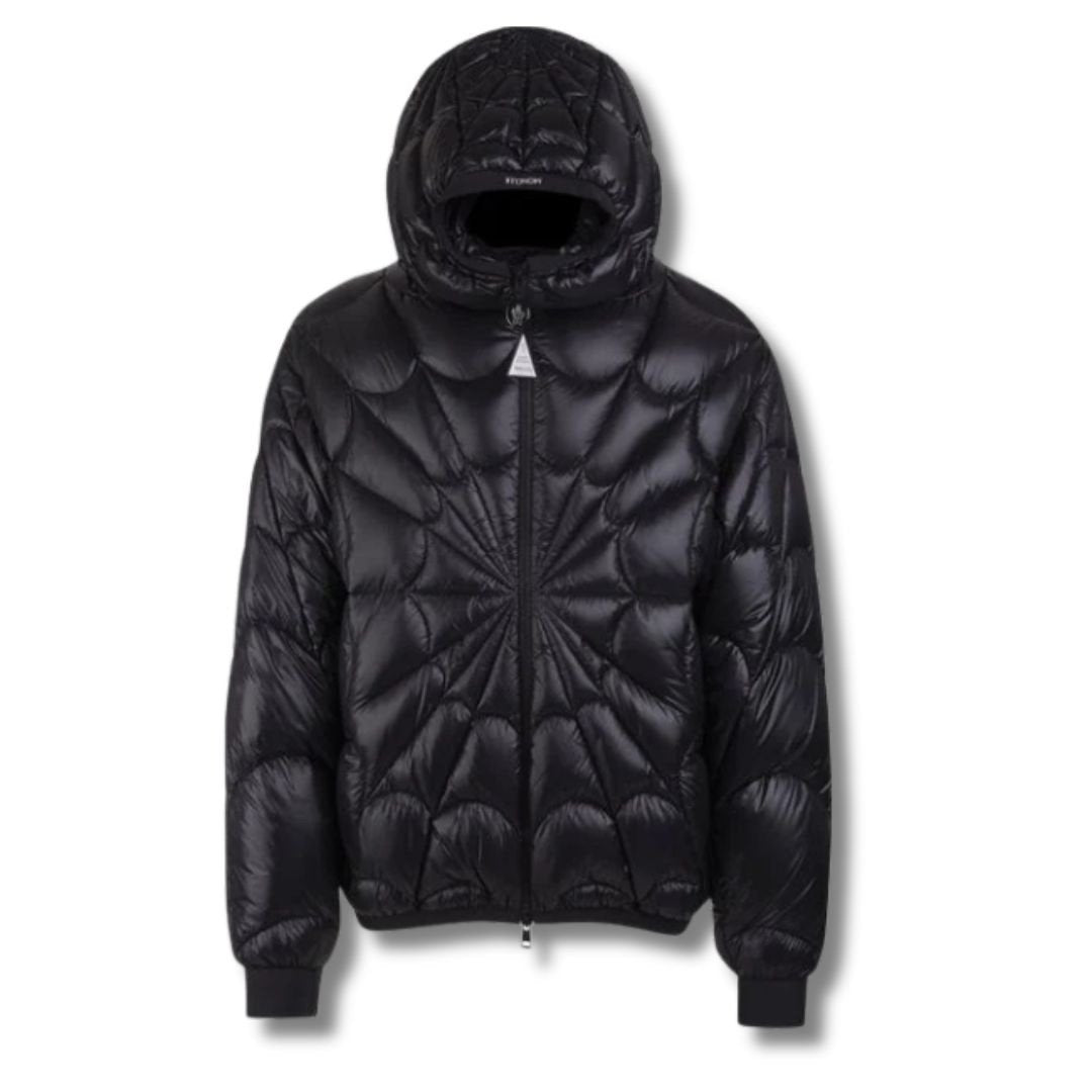 Moncler Black Violier Spider-Man Short Down Jacket