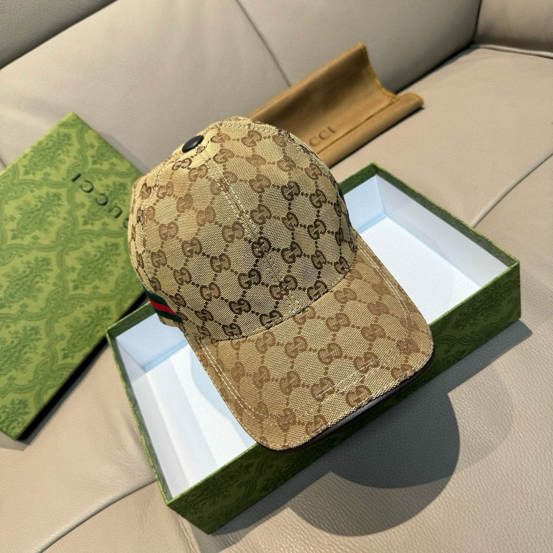 Gucci GG Canvas Baseball Cap Beige