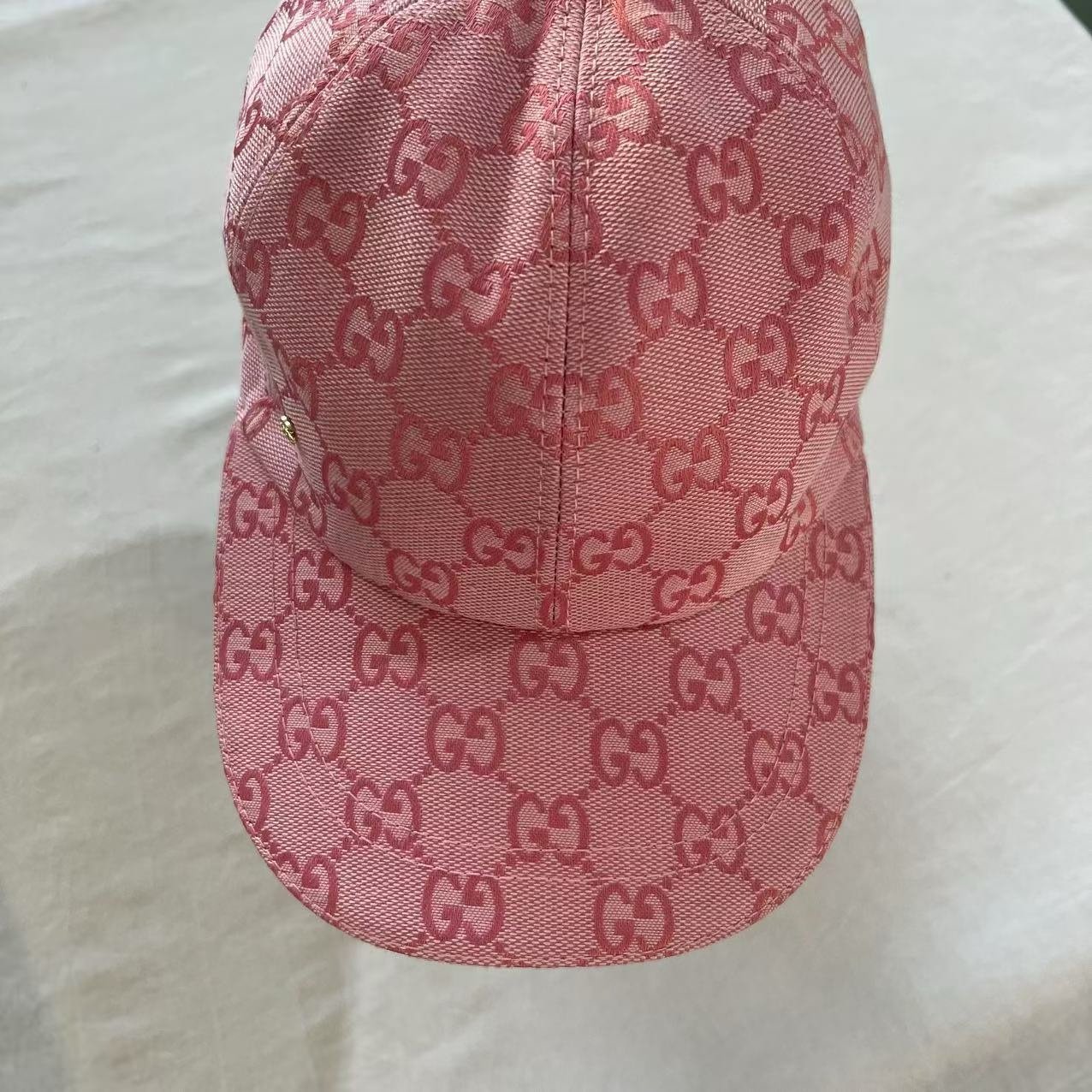 Gucci GG Canvas Baseball Cap Pink