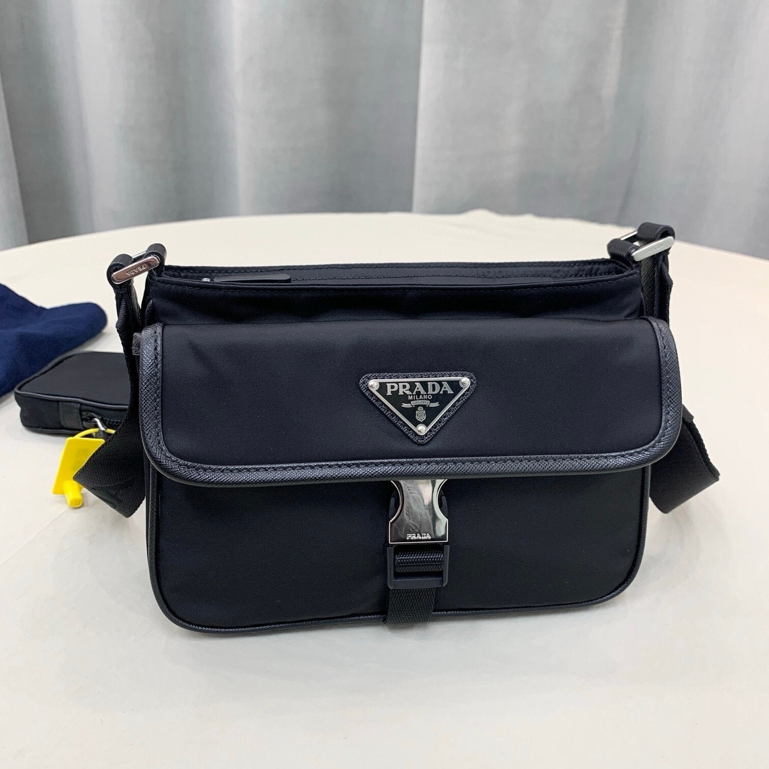 Prada In Re-Nylon Shoulder Bag Black