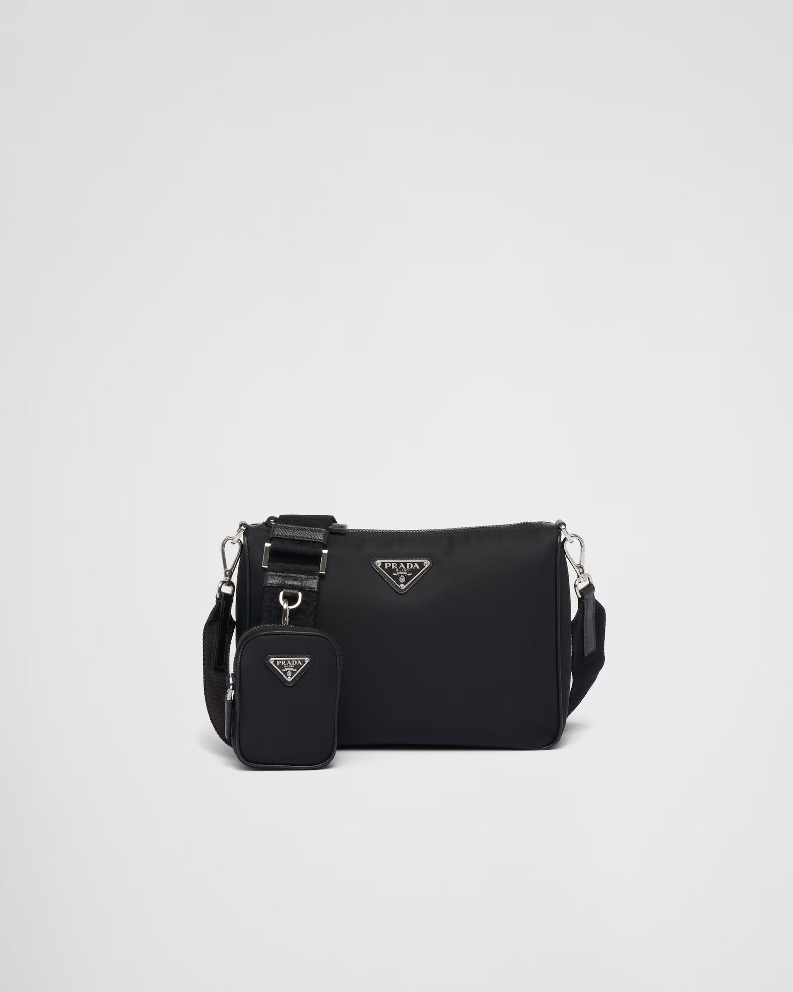Prada Re-Nylon Crossbody Bag Black