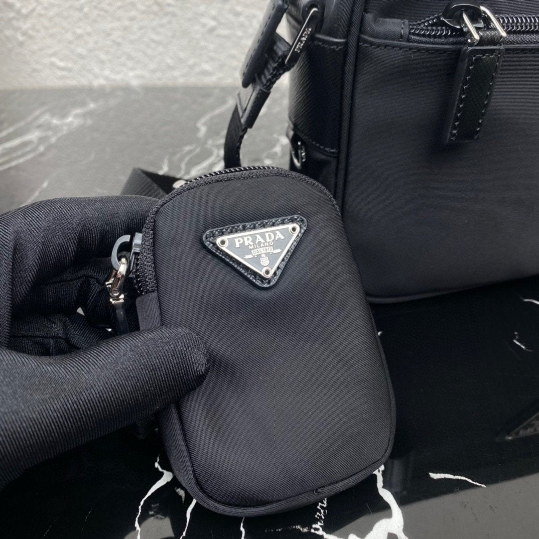 Prada Re-Nylon Shoulder Bag Black