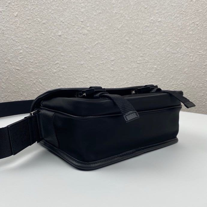 Prada Re-Nylon Saffioano Shoulder Bag Black