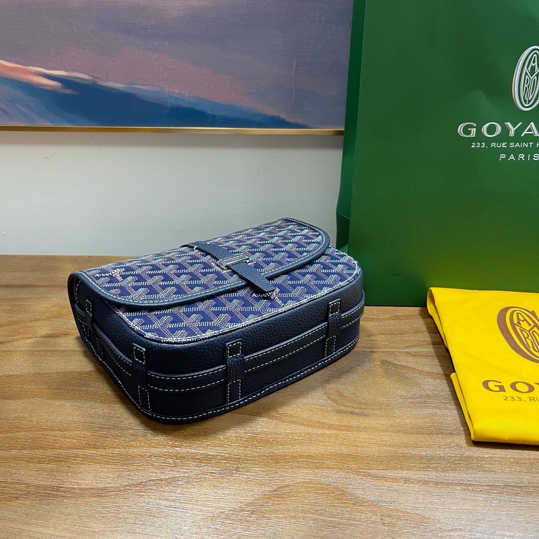 Goyard Belvedere PM Messenger Bag Navy