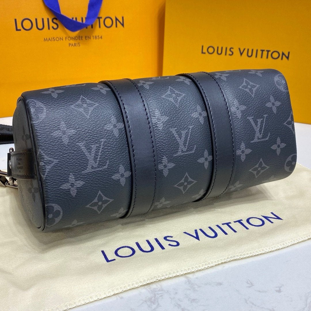 Louis Vuitton Keepall Bandouliere 25 Monogram Eclipse Bag