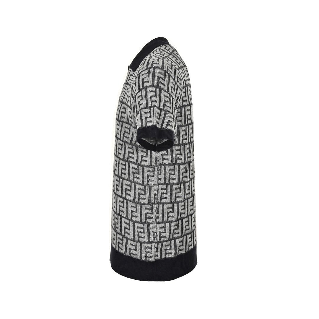 Fendi Monogram Pattern Polo Shirt
