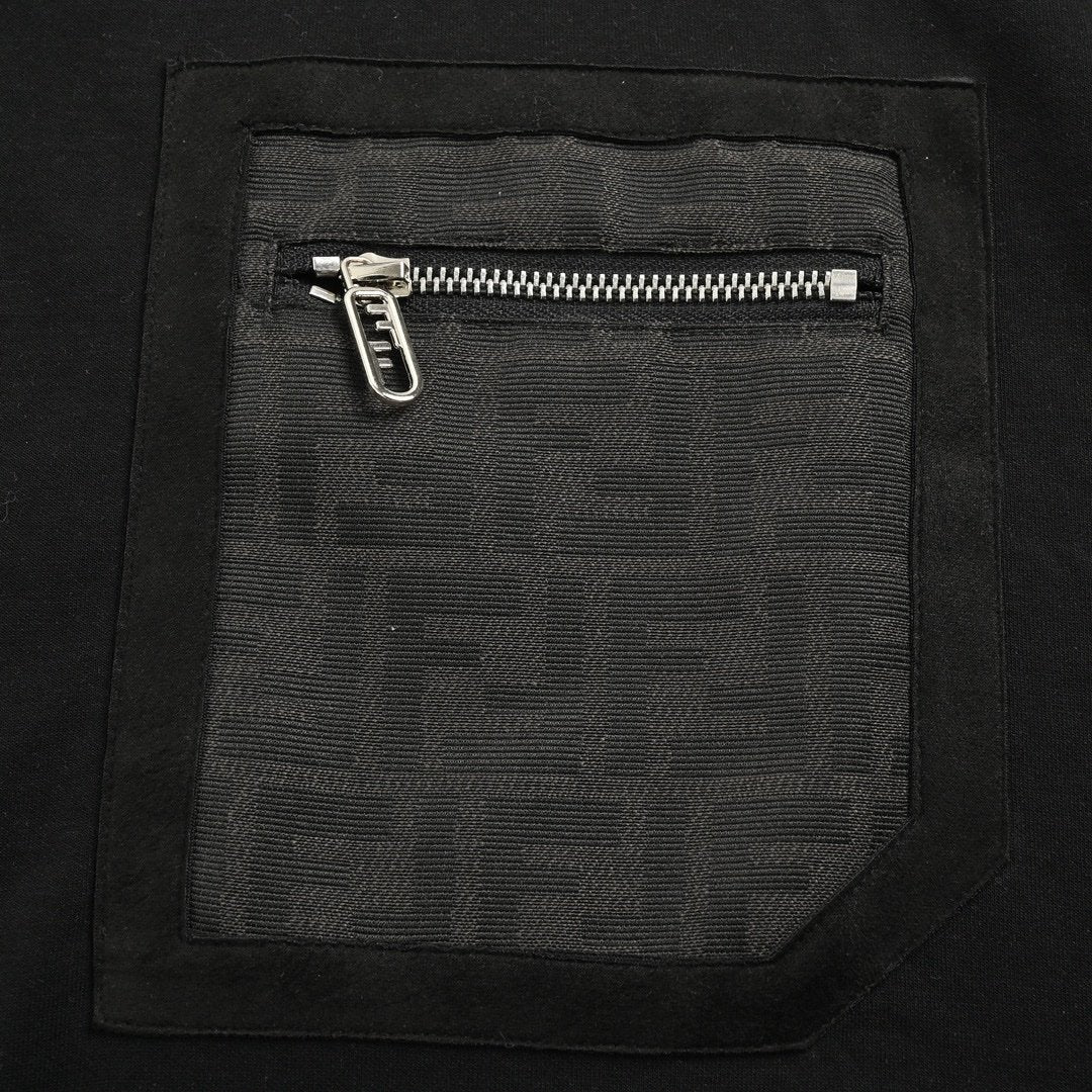 Fendi FF Monogram Pocket Oversized T-Shirt Black