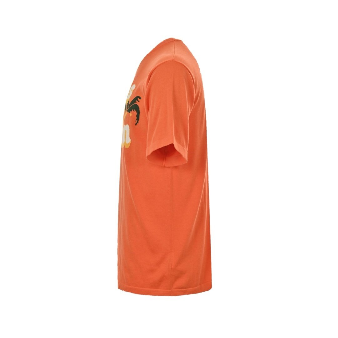 Louis Vuitton Short Sleeved Cotton Crew Neck Orange