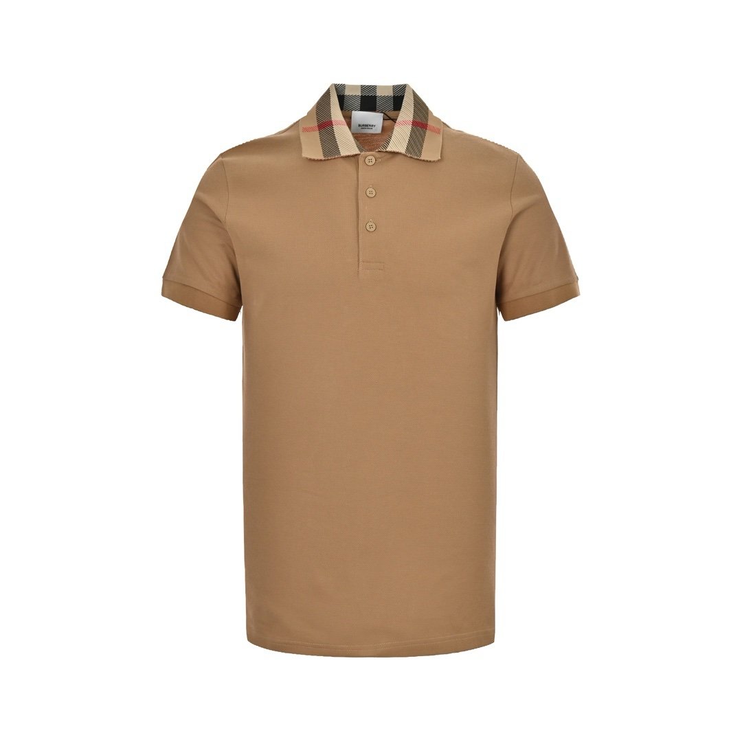 Burberry Cody Check Polo Shirt Brown