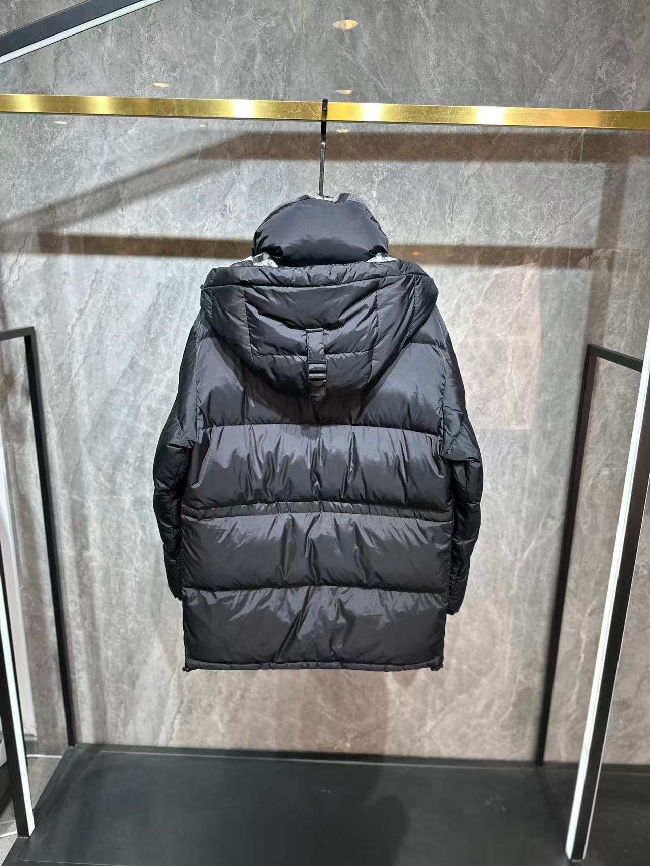 Burberry Haworth Mid Length Down Jacket Black