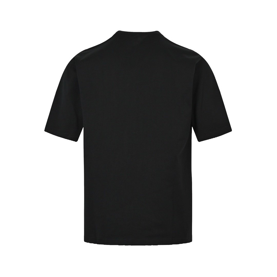 Burberry Carrick Check Pocket Cotton T-Shirt Black
