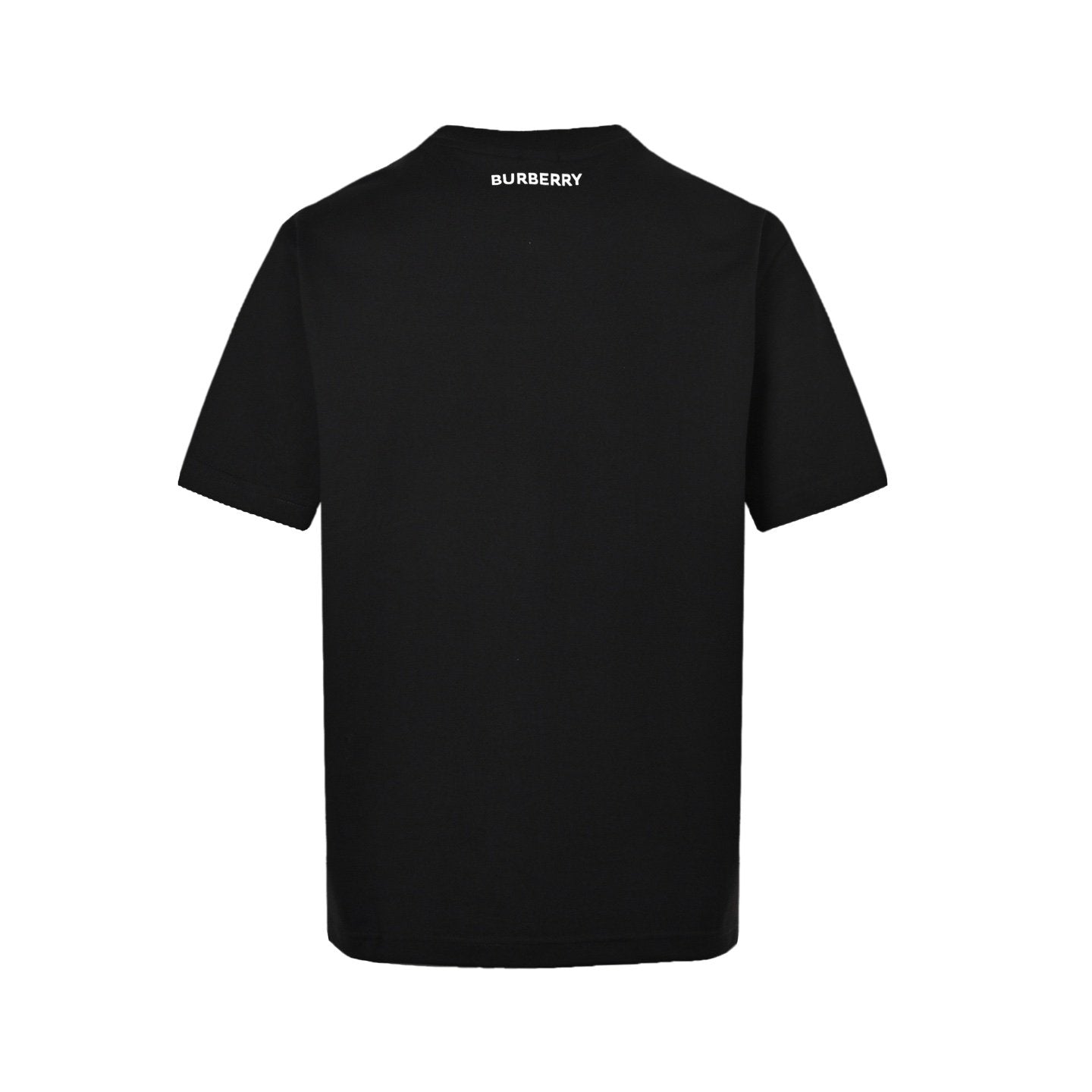 Burberry T-Shirt Check Logo Print Black
