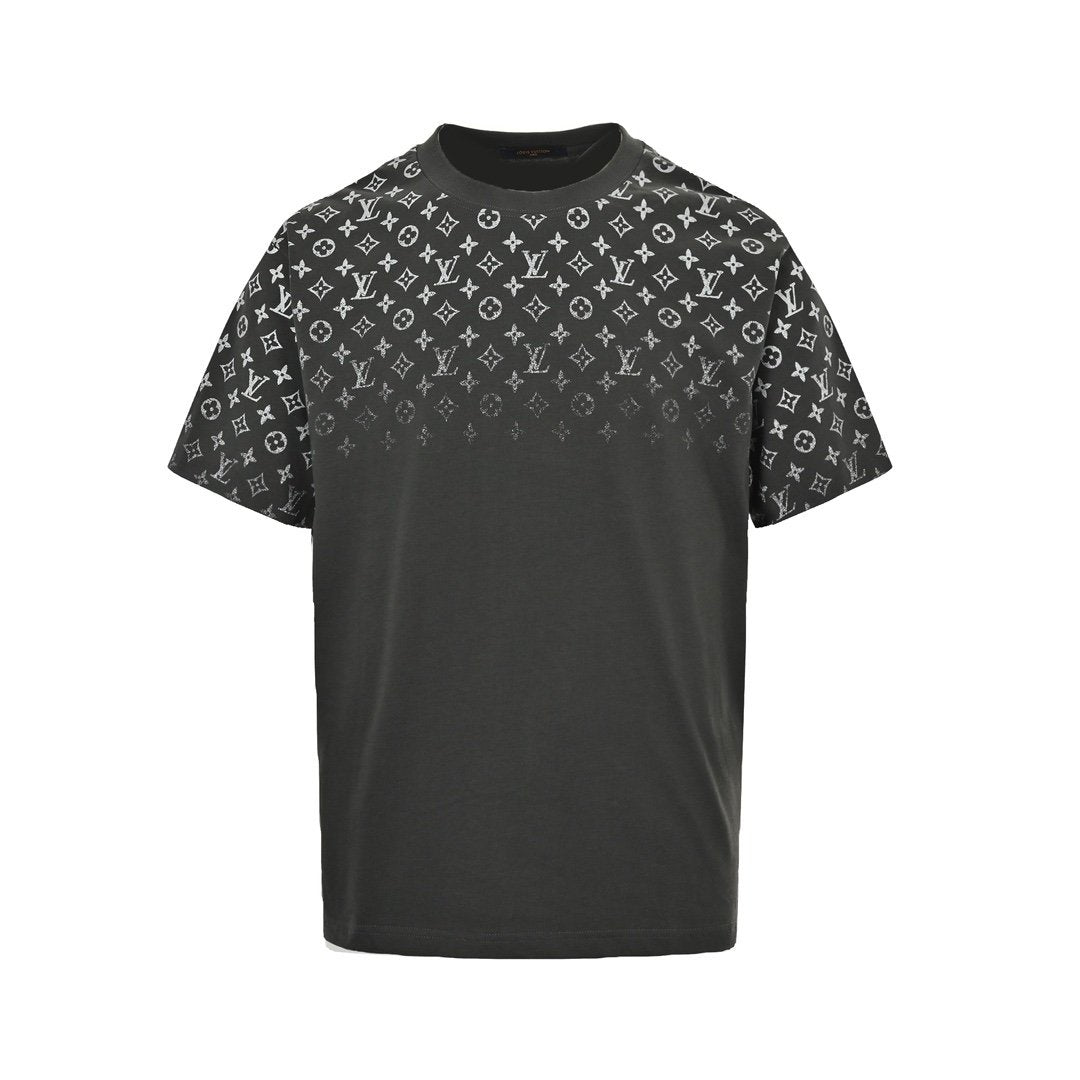 Louis Vuitton Gardient Cotton T-Shirt Grey White