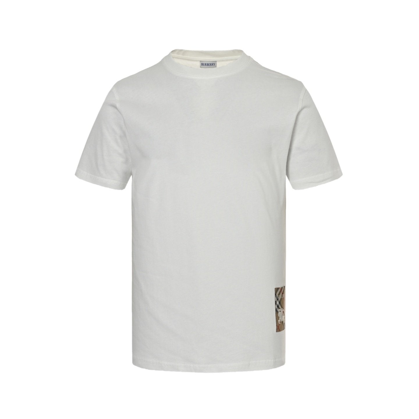 Burberry Check Tab T-Shirt White