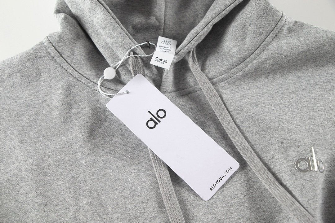 Alo Yoga Accolade Cotton-Blend Tracksuit Grey