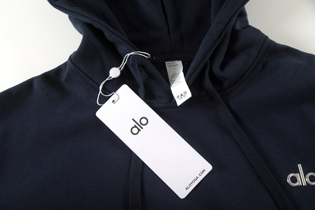 Alo Yoga Accolade Cotton-Blend Tracksuit Navy