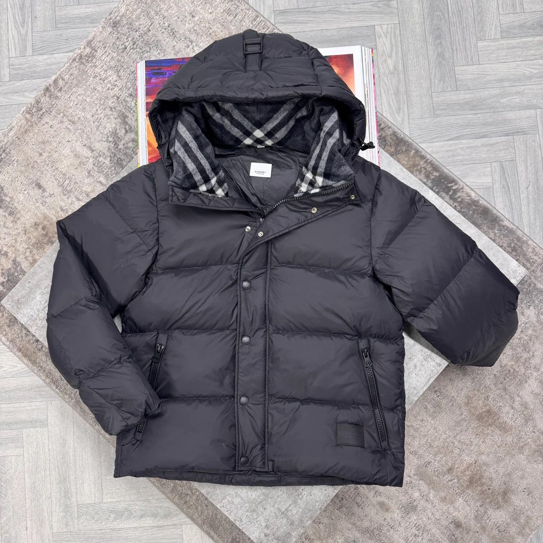 Burberry Halsby Puffer Down Jacket Black