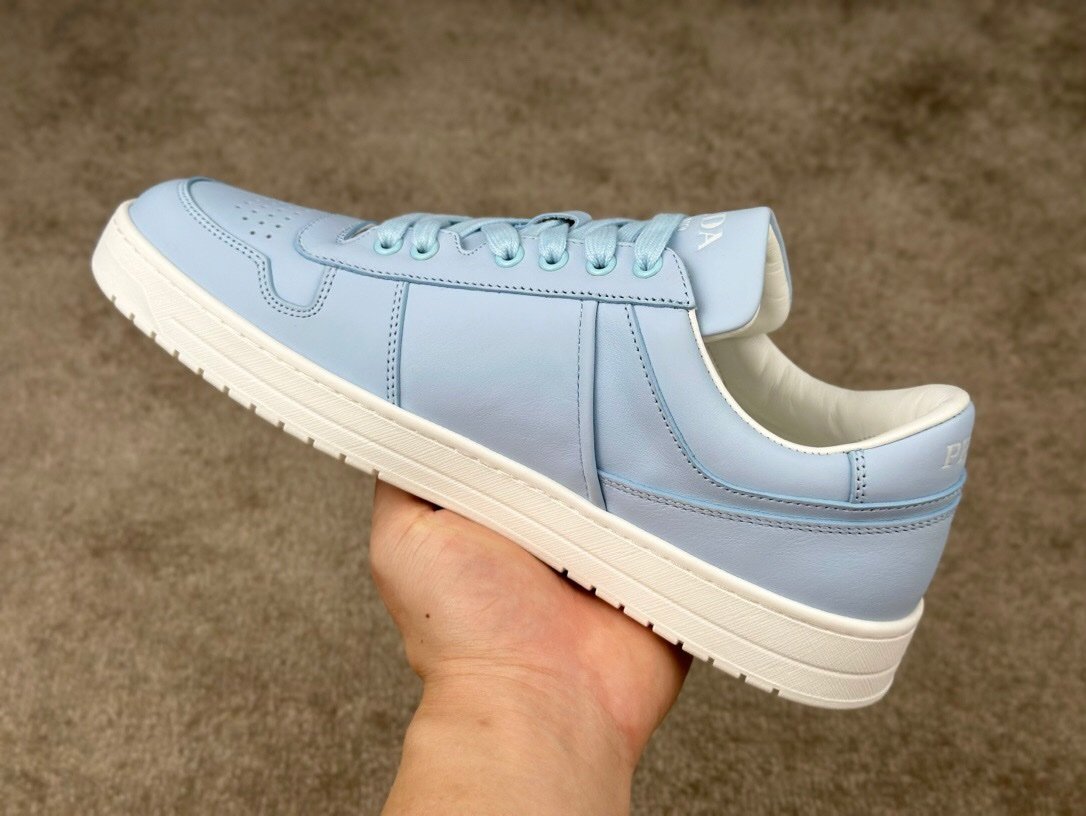 Prada Downtown Leather Blue Re-Nylon