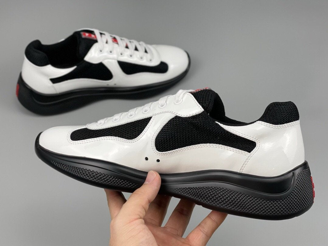 Prada Americas Cup White Black Trainers