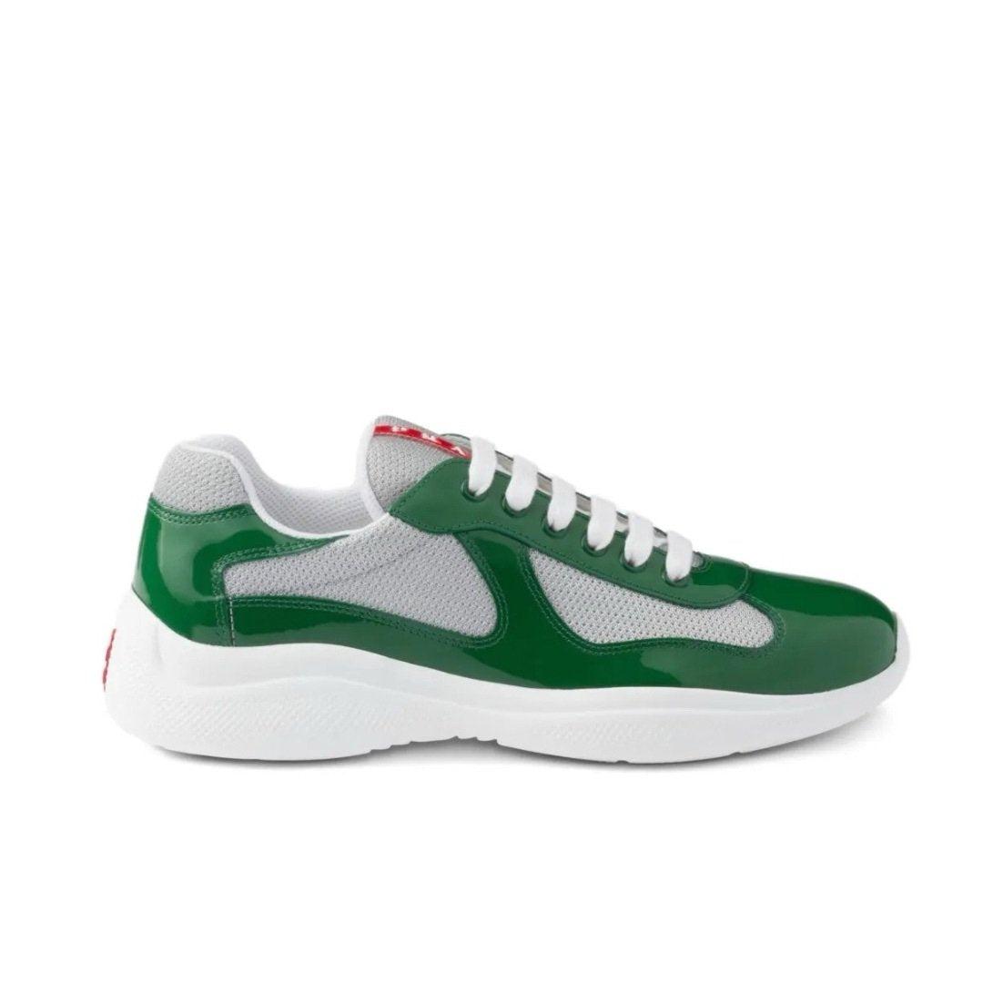 Prada Americas Cup Green Grey Trainers