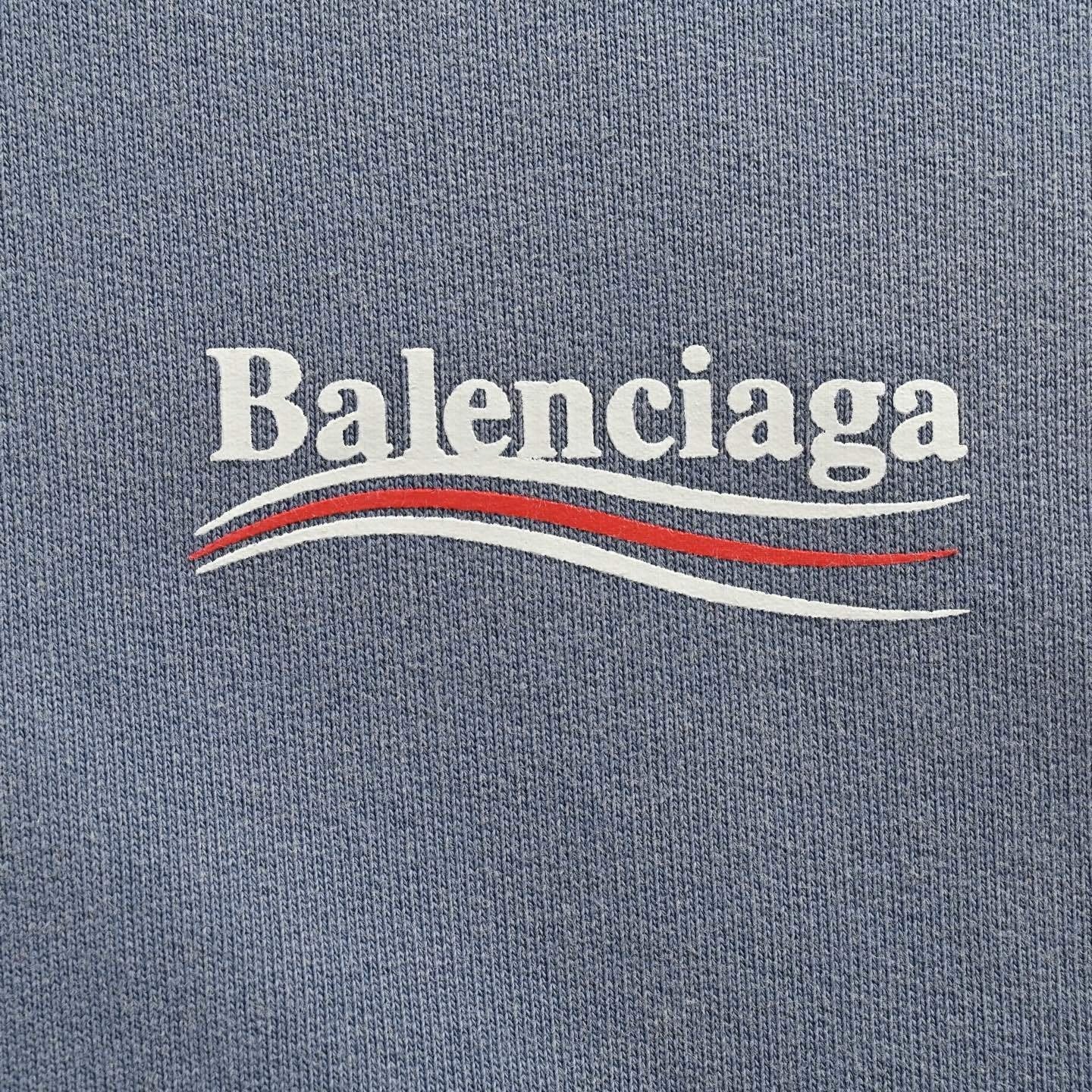 Balenciaga Oversized Hoodie Blue