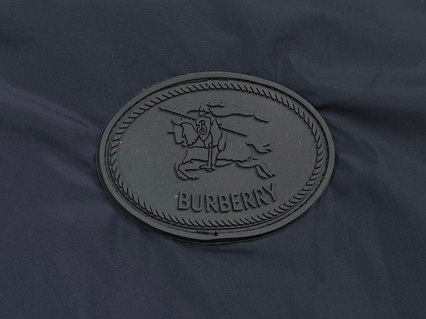 Burberry Dark Blue Polyester Reversible Windbreaker