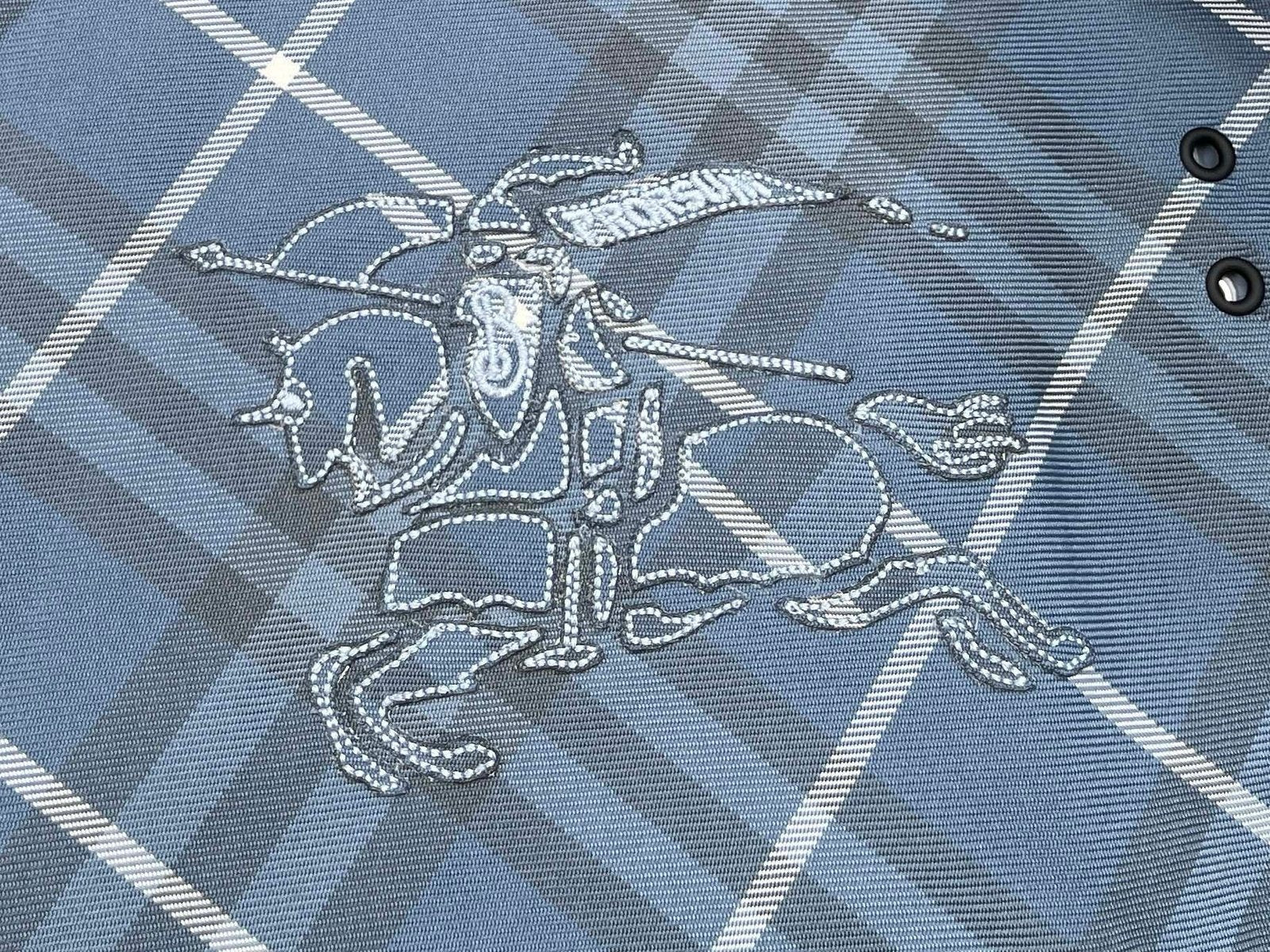 Burberry Light Blue Reversible Windbreaker