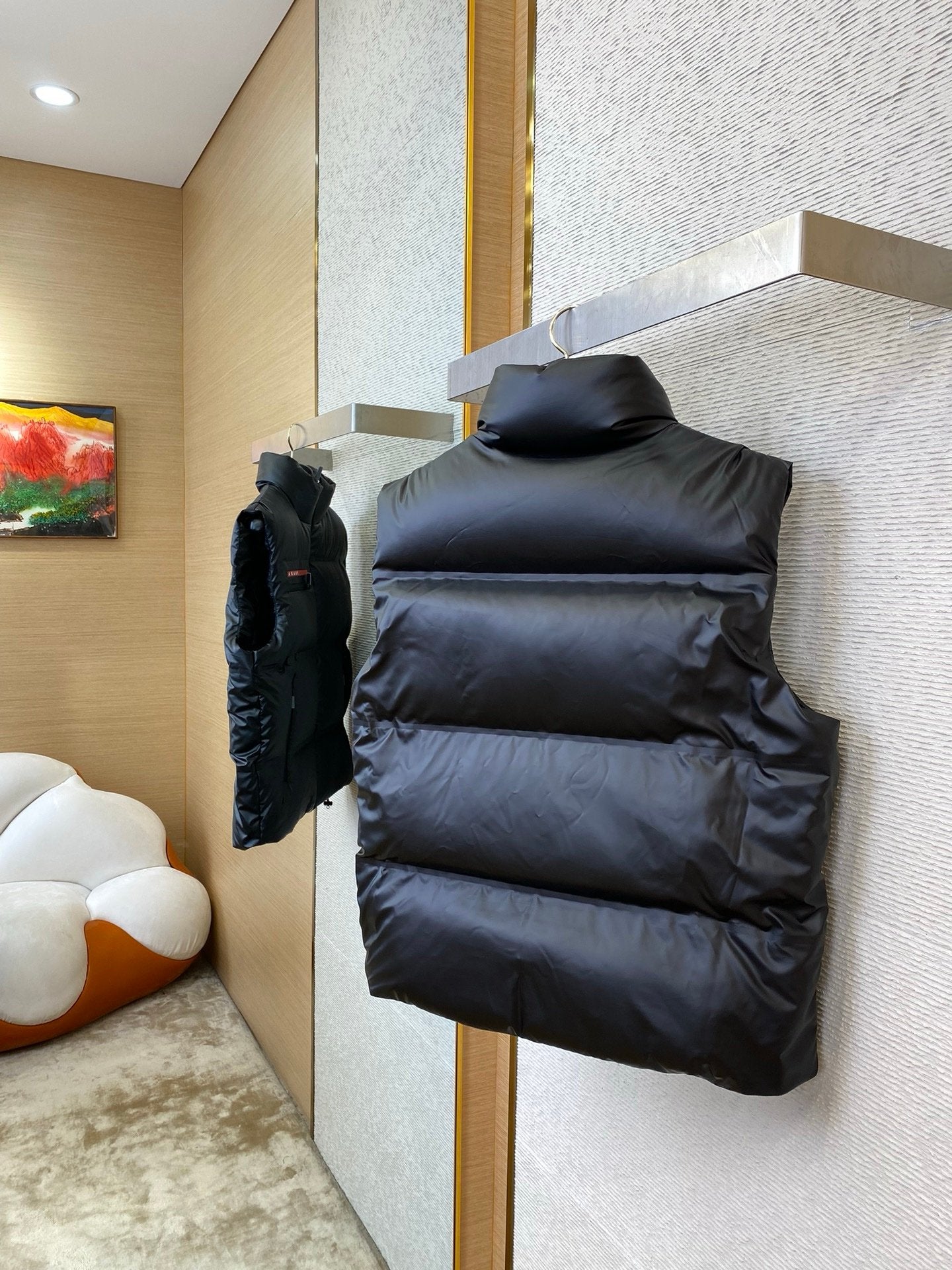 Prada Light Nylon Down Bodywarmer Black