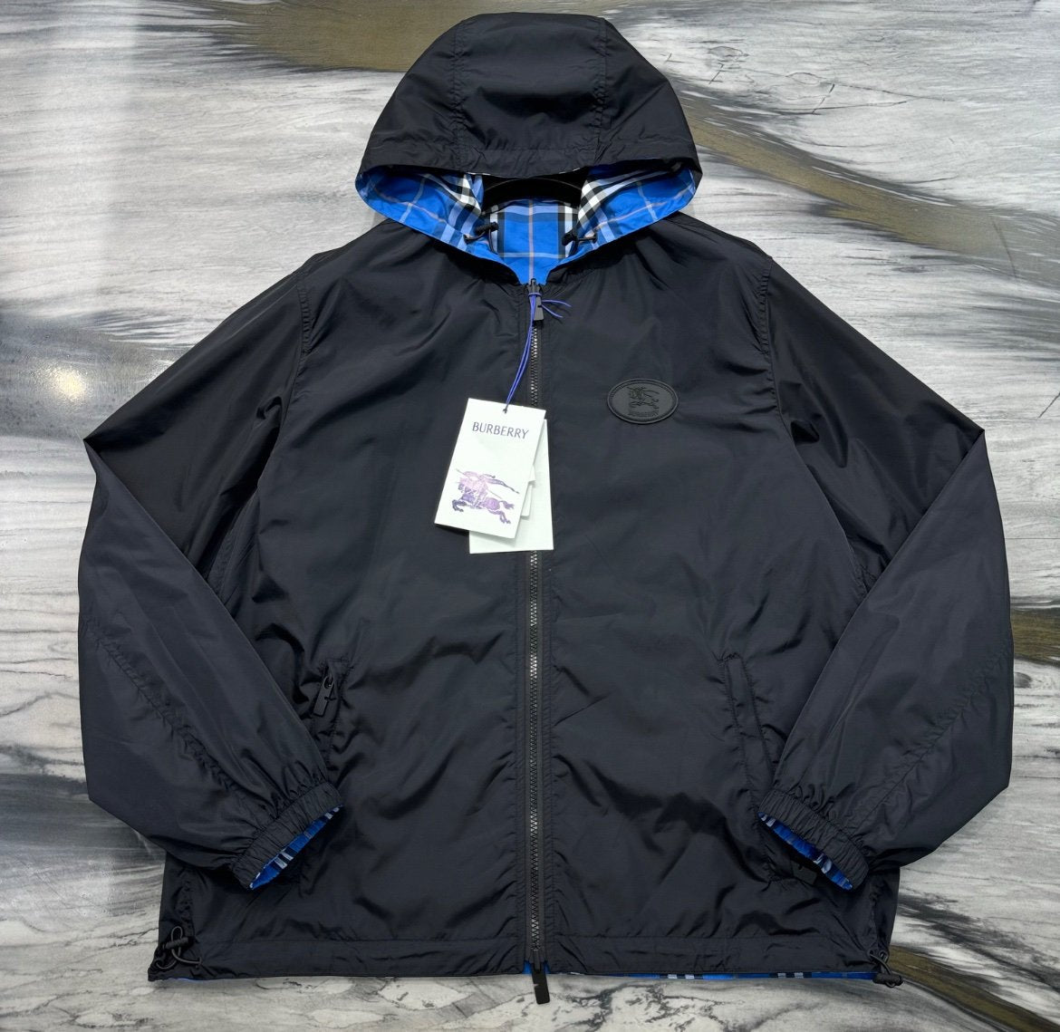 Burberry Men’s New Port Lightweight Windbreaker Black