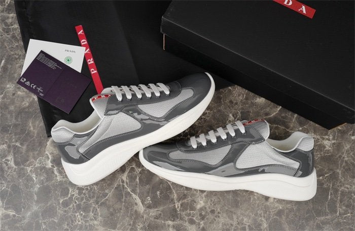 Prada Americas Cup Anthracite Grey Trainers