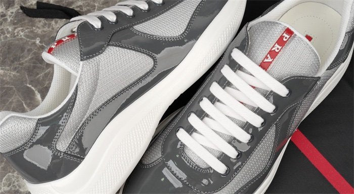 Prada Americas Cup Anthracite Grey Trainers