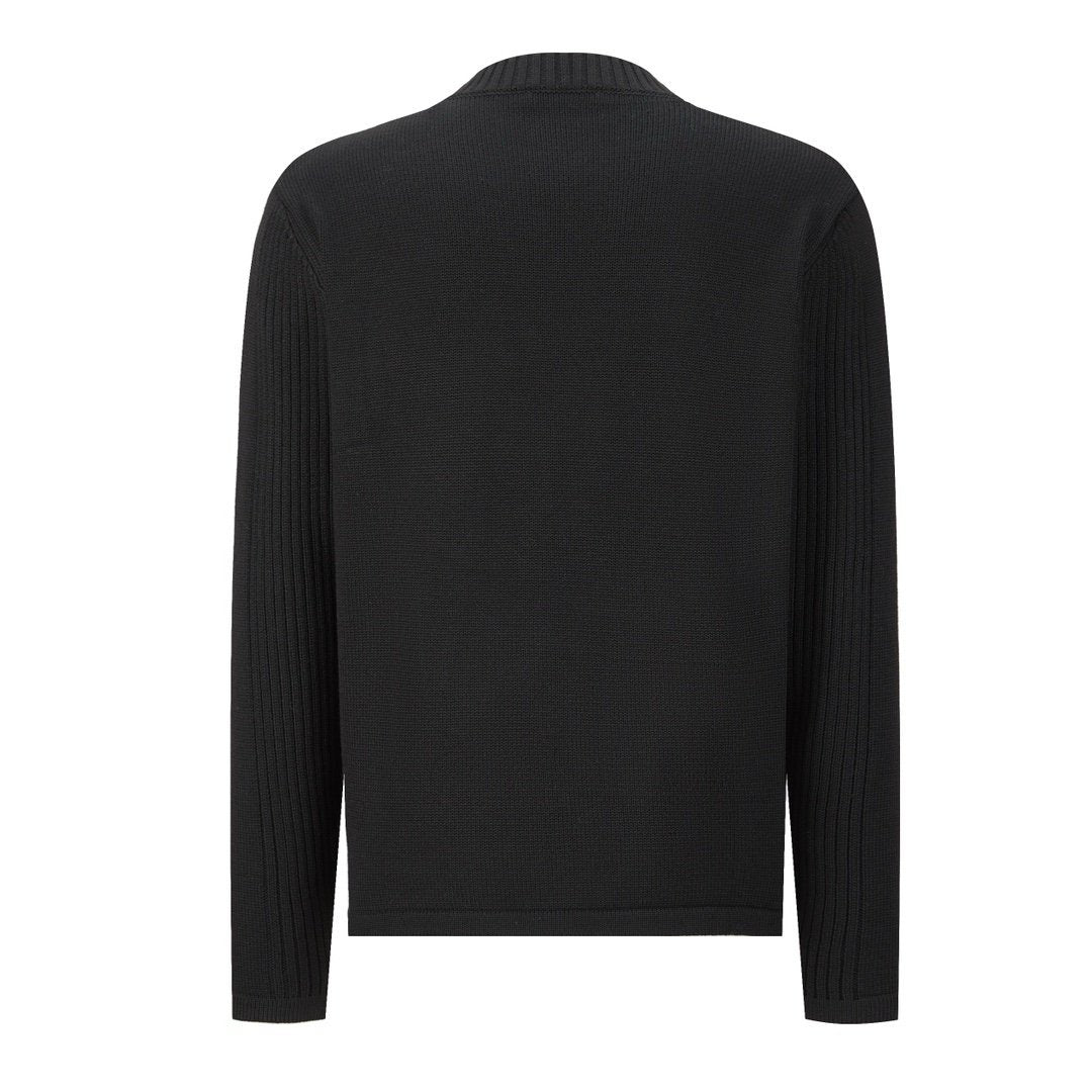 Prada Wool Re-Nylon Pocket Sweater Black