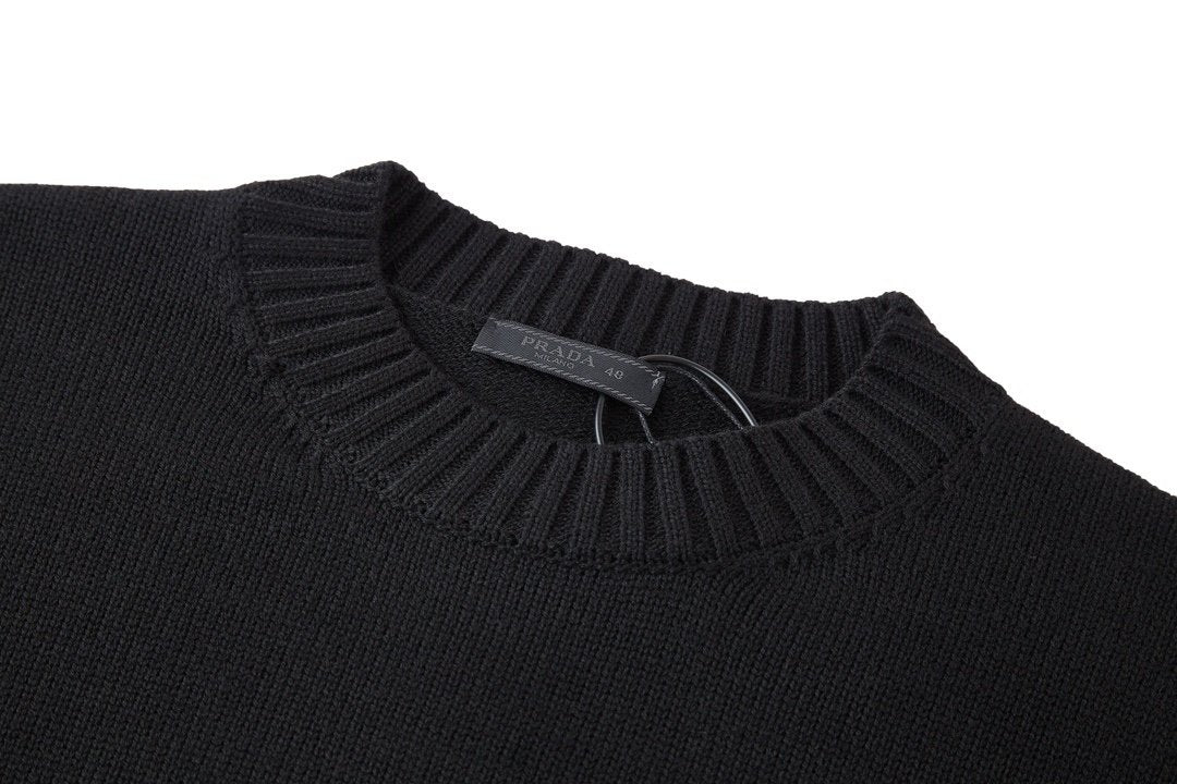 Prada Wool Re-Nylon Pocket Sweater Black