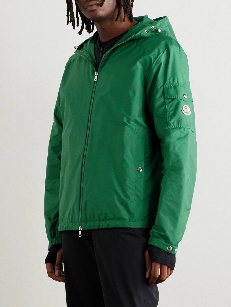 Moncler Etiache Jacket Logopatch In Green