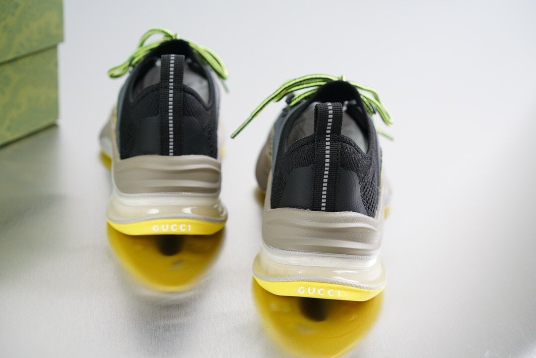 Gucci GG Run Sneaker Black Yellow