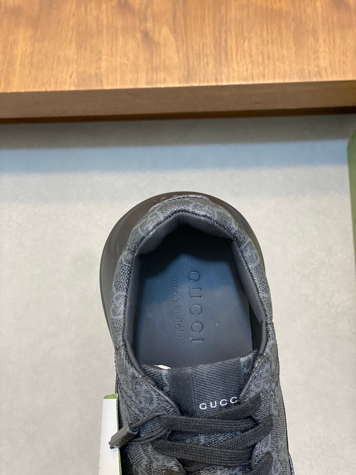 Gucci Rhyton Black GG Supreme Canvas