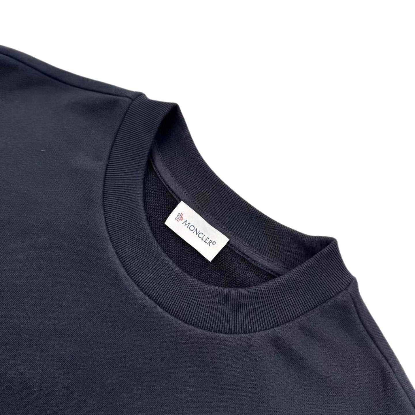 Moncler Navy Blue Cotton & Denim Sweater