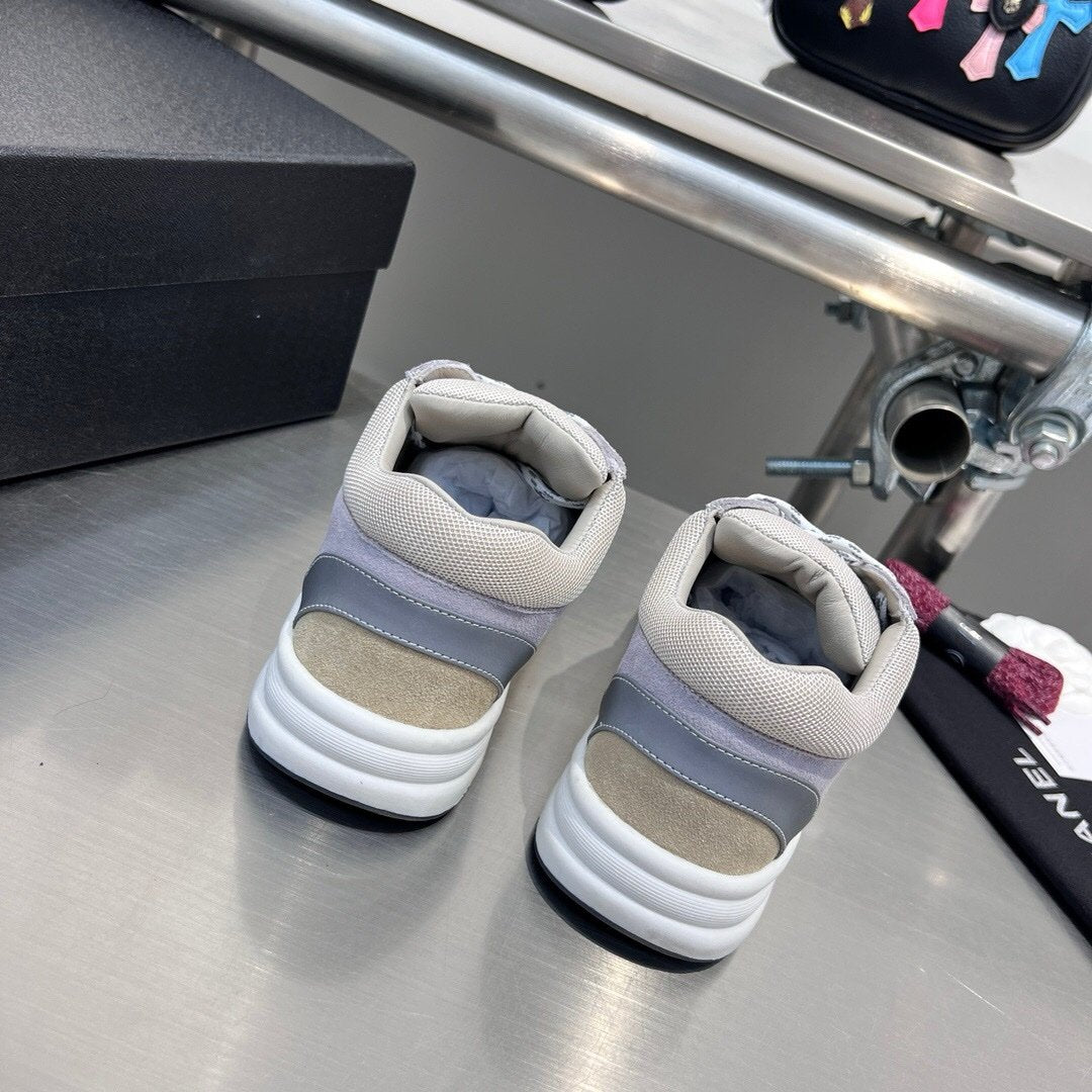 Chanel Low Top CC Trainer Grey