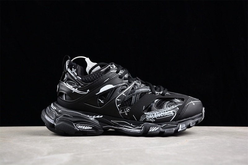 Balenciaga Track Trainer Black White