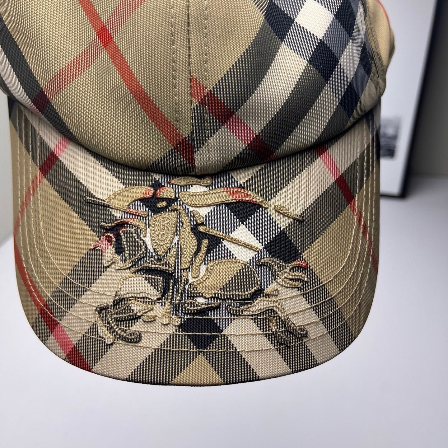 Burberry EKD Check Baseball Cap Beige