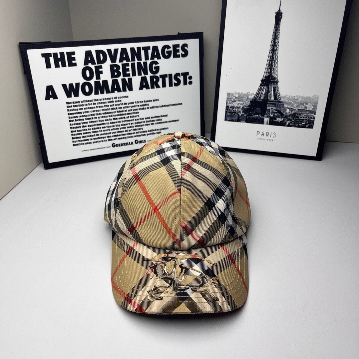 Burberry EKD Check Baseball Cap Beige