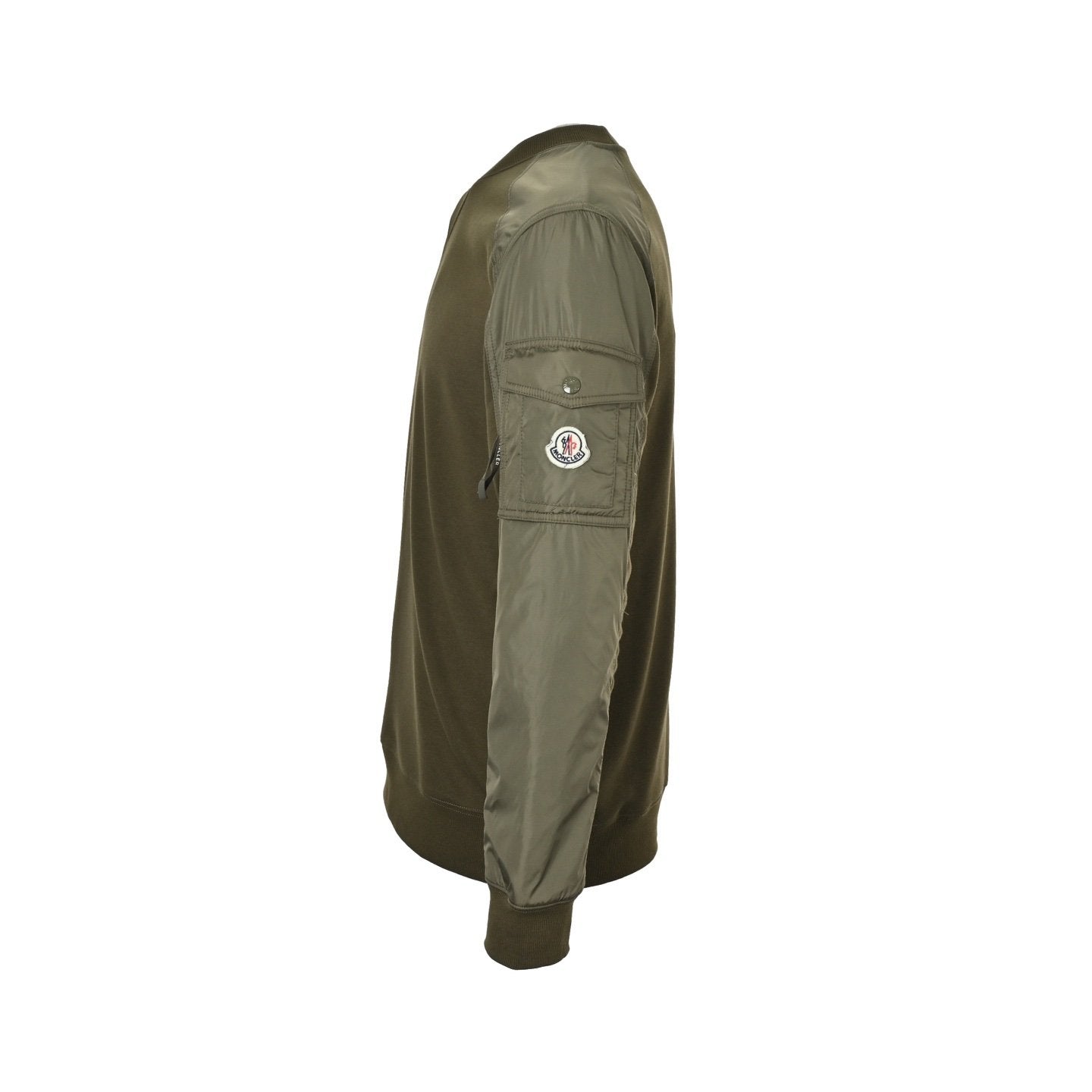 Moncler Olive Green Cotton Blend Sweatshirt