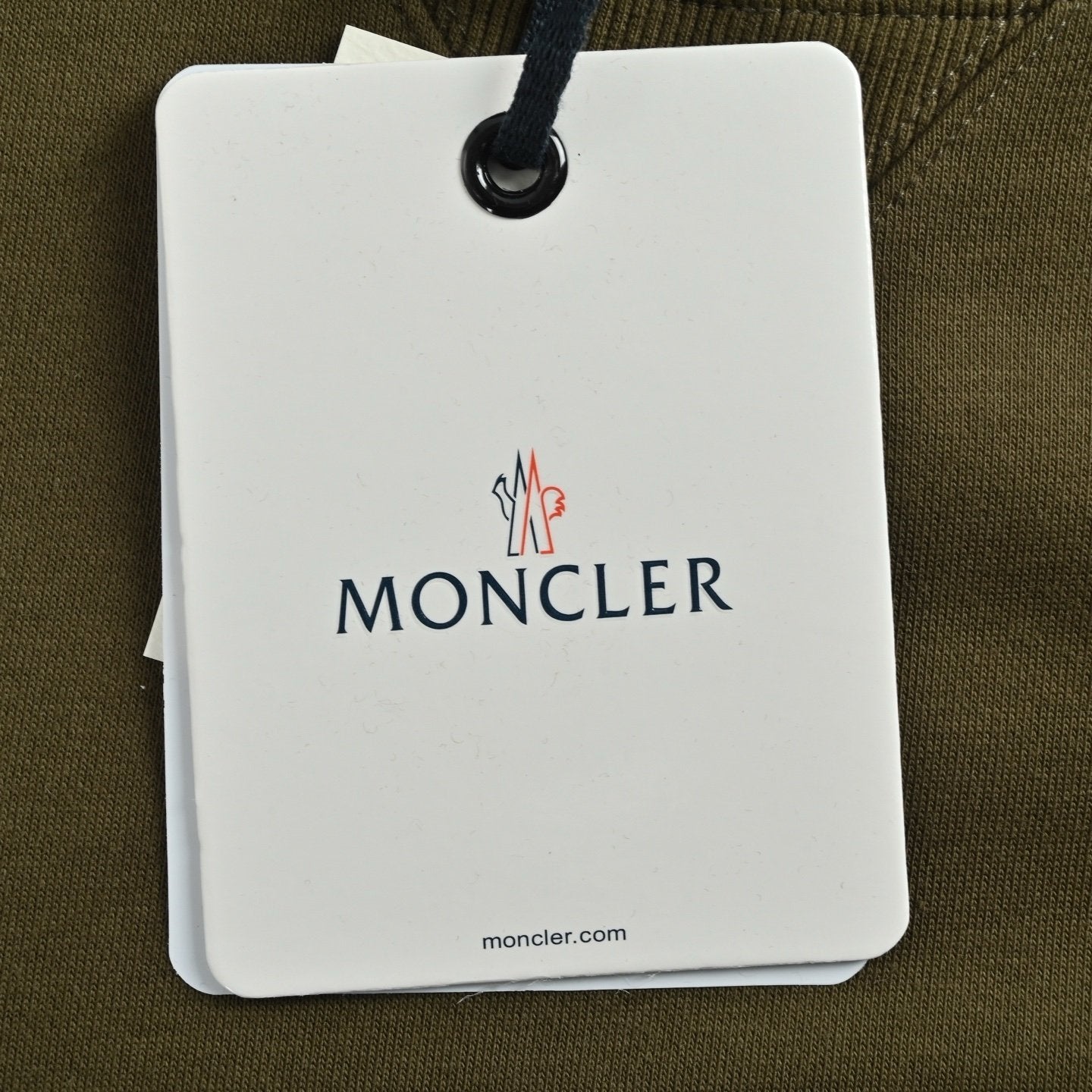 Moncler Olive Green Cotton Blend Sweatshirt