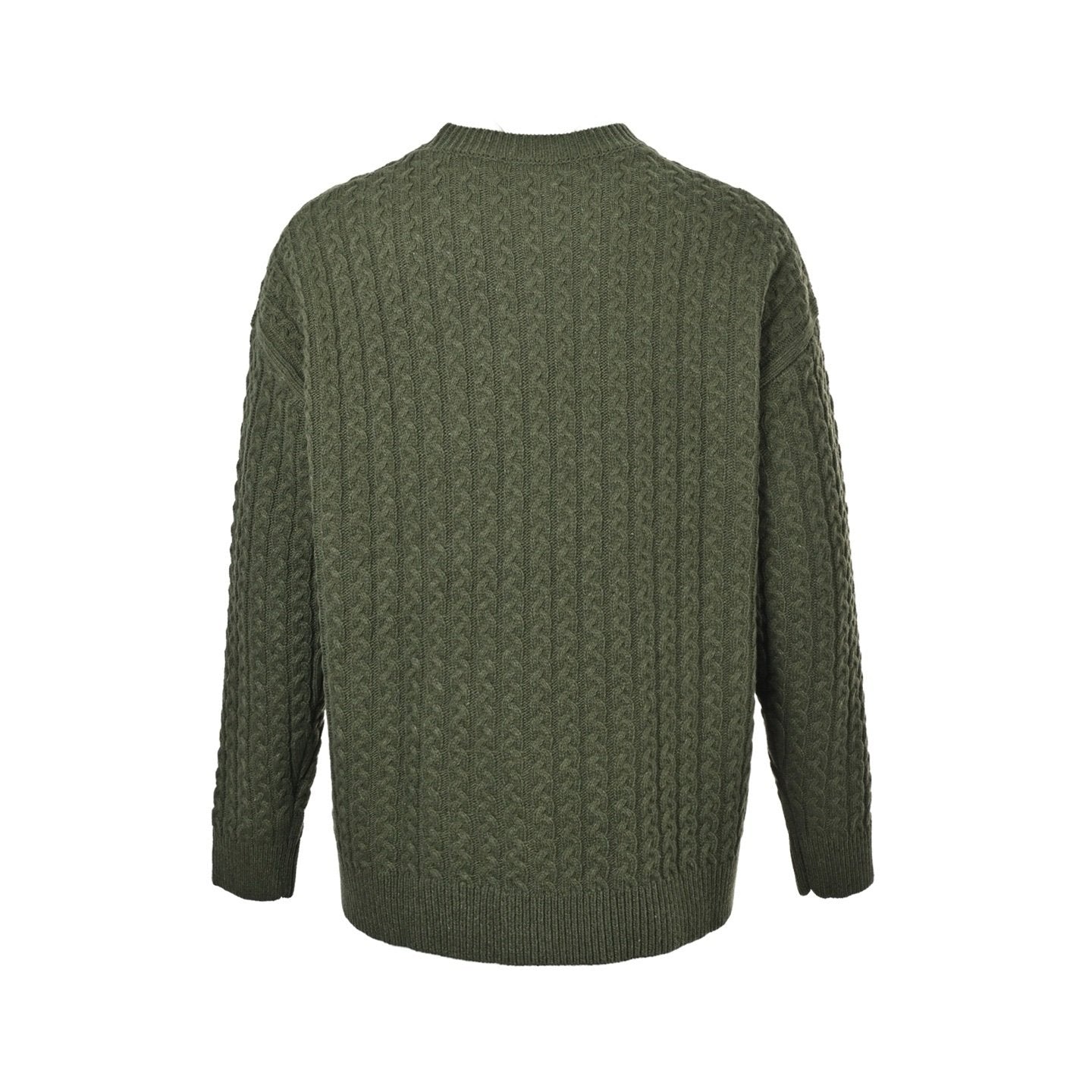Loewe Anagram Plaid Knitted Sweater Dark Green