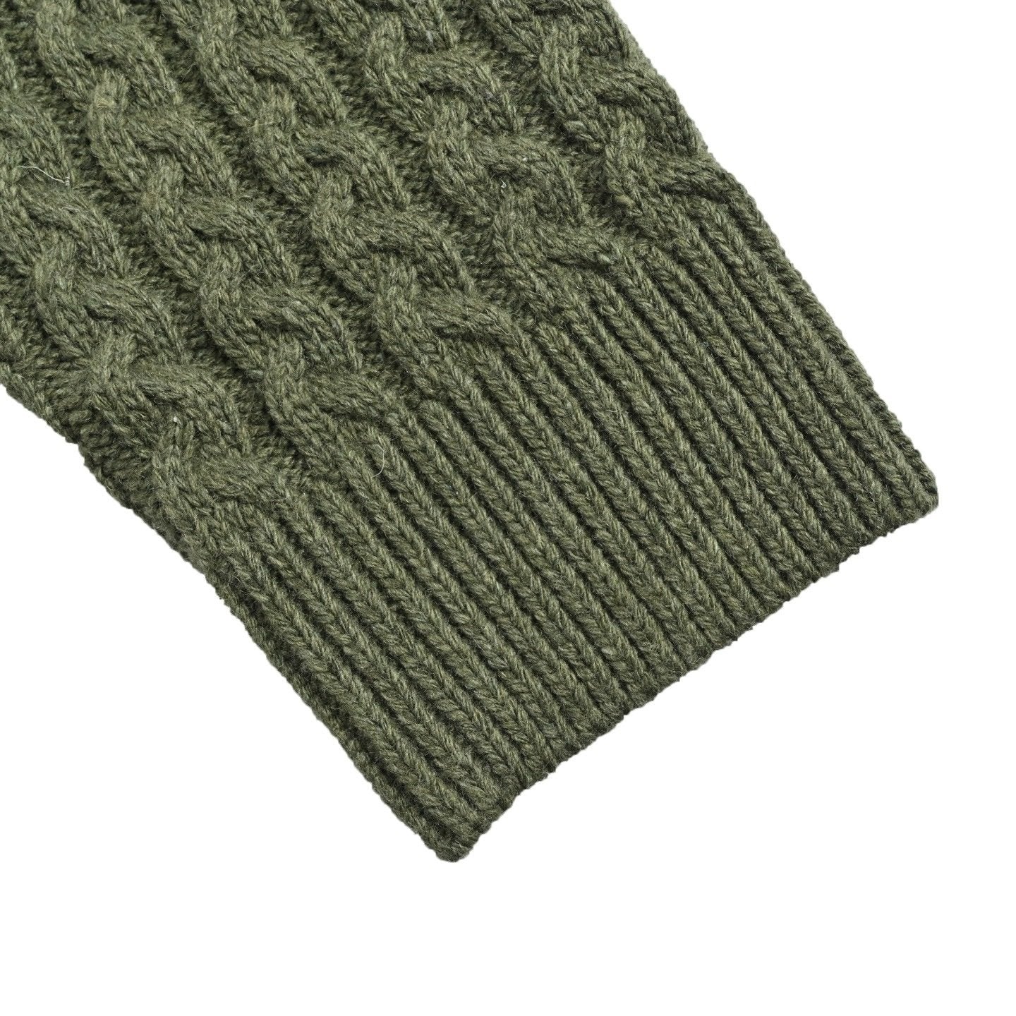 Loewe Anagram Plaid Knitted Sweater Dark Green