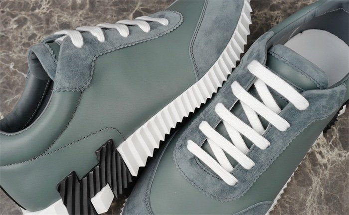 Hermes Bouncing Sneaker Grey Leather Black