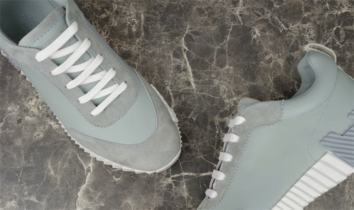 Hermes Bouncing Sneaker Grey Leather