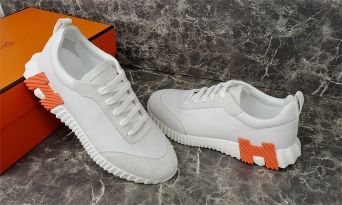 Hermes Bouncing Sneaker White Orange