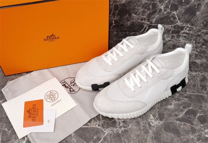 Hermes Bouncing Sneaker White Black H