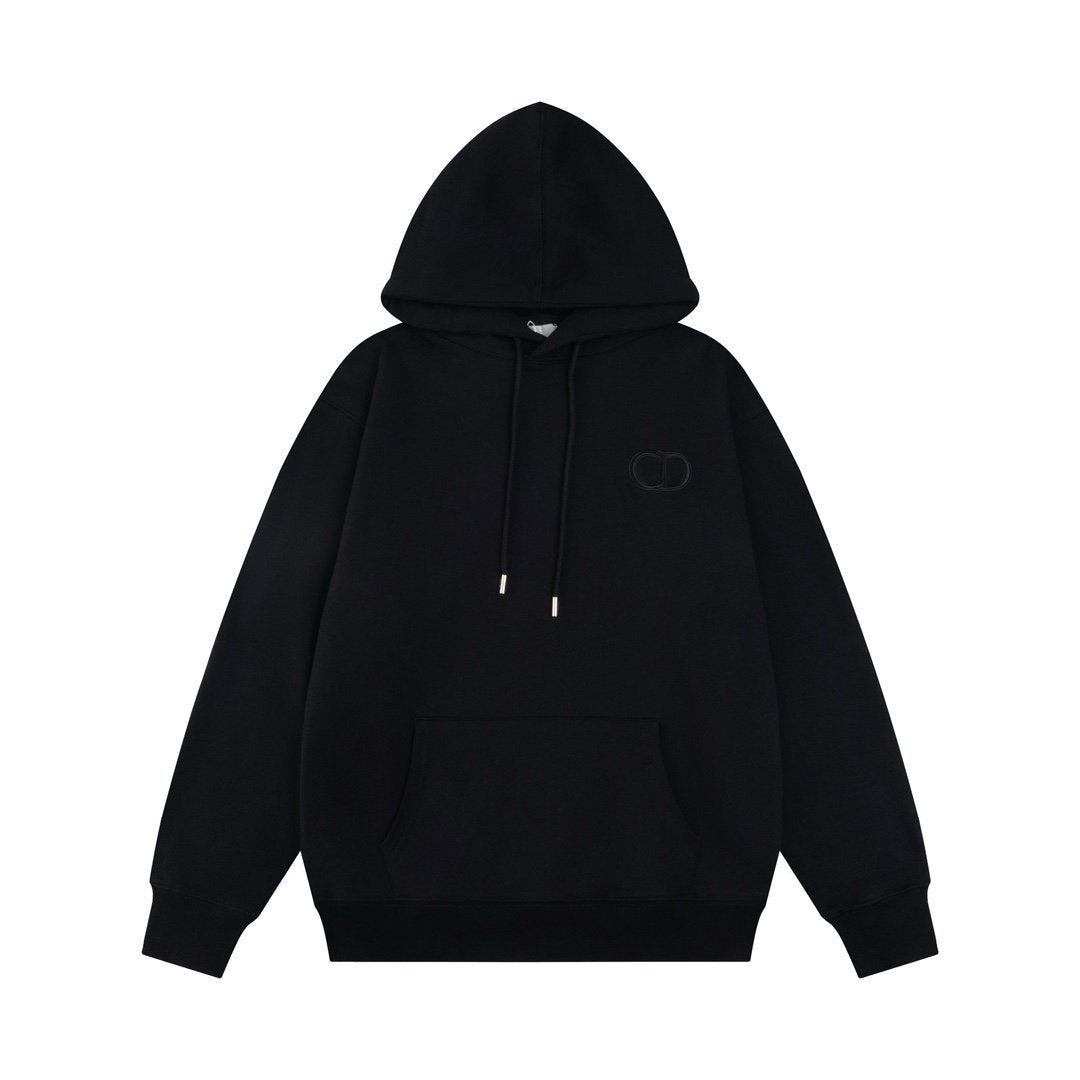Dior CD Icon Hooded Sweatshirt In Black